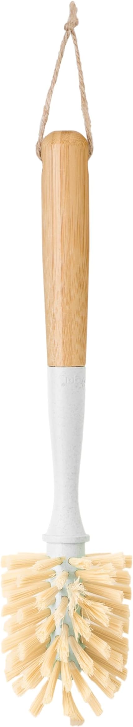 Vigar Zeroline 10.2" Bamboo Bottle Brush With Long Handle - Water Bottle Brush for Glassware, Tumblers, Jars and Vases, Kitchen Dish Scrubber, Wooden Bottle Cleaner, Dish Brush for Sink, Kitchen Brush