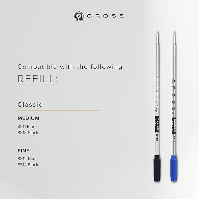 Cross AT0112-19 Calais Matte Metallic Ballpoint Pen, Crimson