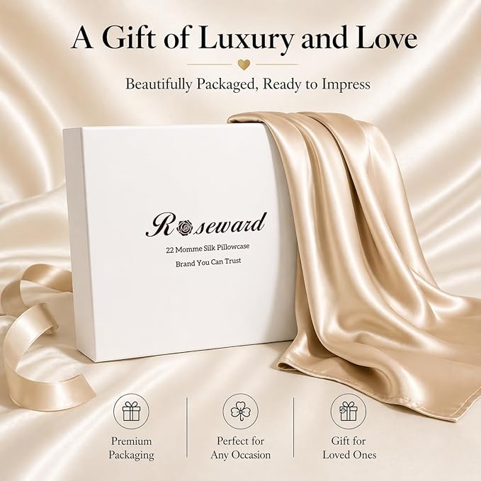 Premium Silk Pillow Cases King with Zipper Made in USA, Oeko-TEX Certified Real Mulberry Silk Pillowcase Beige for Hair and Skin, 22 Momme, Anti Wrinkle Pillow Cover, 1 Pack 20"x36" (King, Beige)