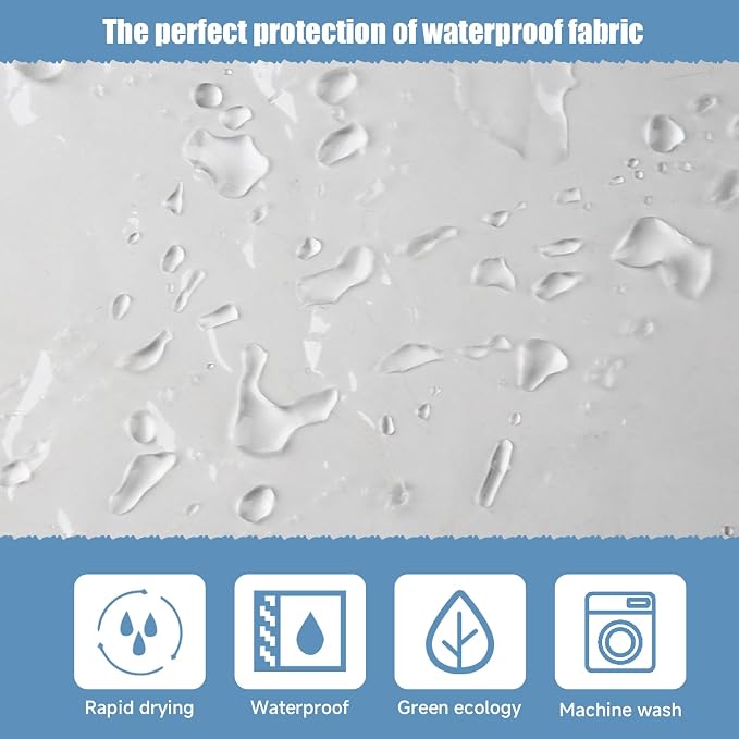 Heavy Duty Shower Curtain Liner Clear - PEVA Waterproof Shower Curtain with Rustproof Grommets with 12 Plastic Hooks - 72x72in 8G