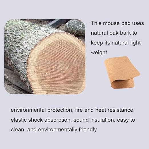 Natural Cork Mouse Pad, Large XXL Desktop Keyboard Mat, Office Anti-Slip Waterproof Big PC Cushion Computer Mousepad 1pc(Natrual,90X40 cm)