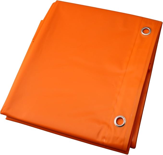 Dependable Industries inc. Essentials EVA Shower Curtain Liner - Water-Resistant, Rustproof Metal Grommets, 3 Magnets Bottom, Easy Clean, 72" x 72" Size (Orange)