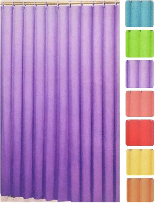 Better Home Deluxe Heavy Weight Shower Curtain Liner Bright Color (Purple)