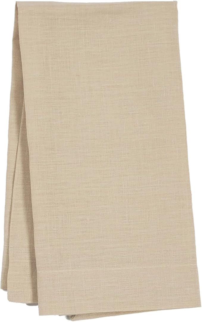 Huddleson Camel Gold Linen Napkin 20x20 (Set of Four) Luxury Italian Linen Sewn in US