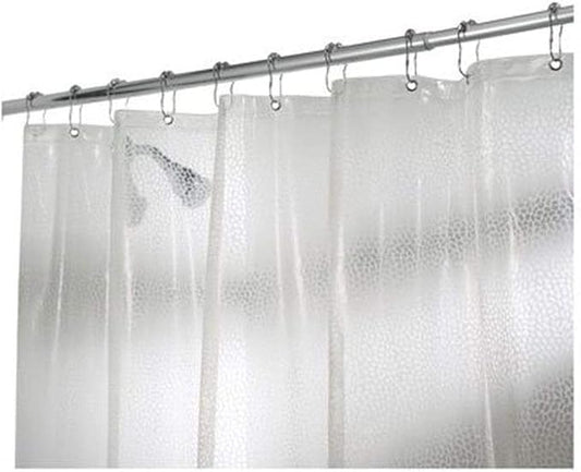 InterDesign Rain PVC-Free EVA Shower Curtain, 72" x 72" - Clear