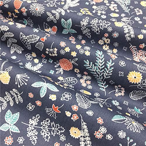 TAOSON 100% Cotton 300 Thread Count Body Pillow Cover Pillowcase Pillow Protector Cushion Cover with Zippers Only Cover No Insert (Navy Gray/Grey Flower Leaves,21"x54") Fits 20 x 54