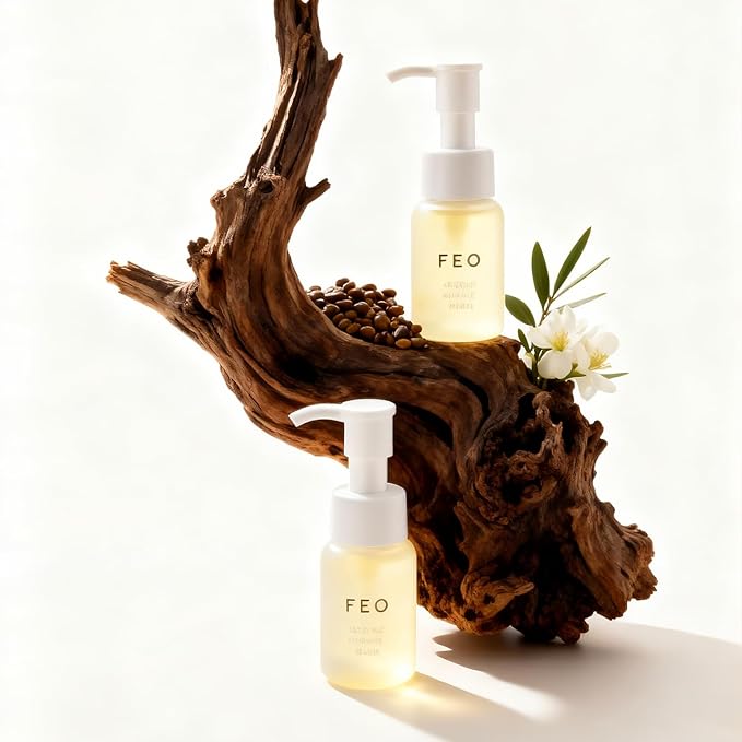 FEO Deep Cleansing Oil, Facial Cleansing Oil, Makeup Remover, Cleanses without Clogging Pores, Residue-Free, All Skin Types, Sensitive Skin, 1.01 fl. oz.