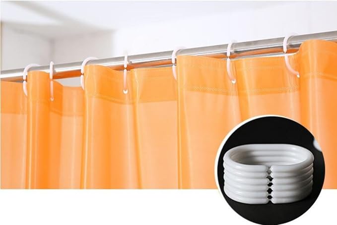 Shower Curtain Liner, 72" W X 72''H - PVC-Free, 6G PEVA Shower Curtain with 12 Rust Proof Grommets and Magnet-Weighted Bottom Hem - Moisture Stain Proof Shower Curtain Liner (Yellow)