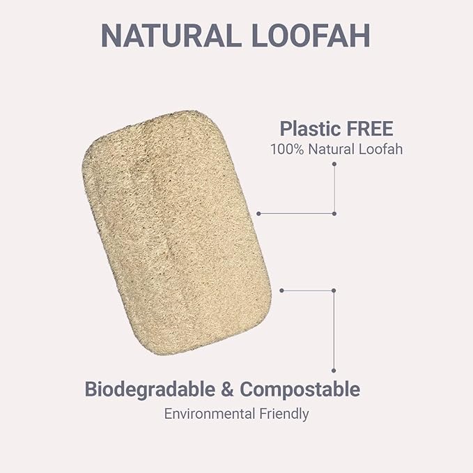 Natural Loofah Dish Sponge 10 Pack, Plant-Based Kitchen Scrubber for Dishes, Pots & Pans, Eco-Friendly Biodegradable Cleaning Sponge