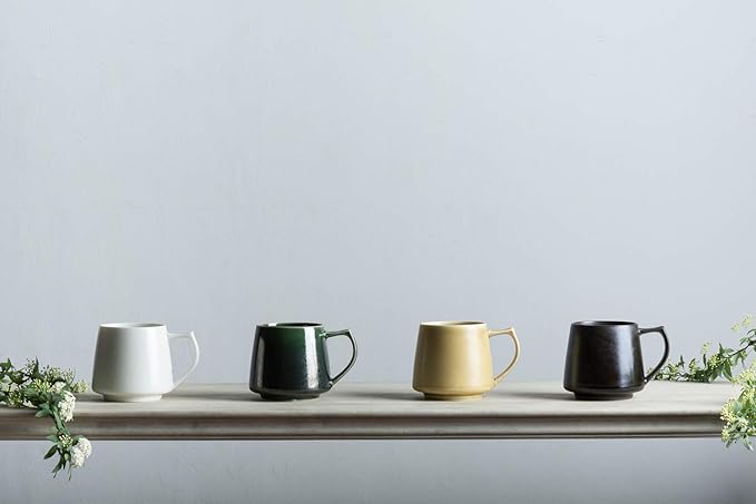 cores C811YL Kiki Mug, Made in Japan, Microwave and Dishwasher Safe, Delicate Construction