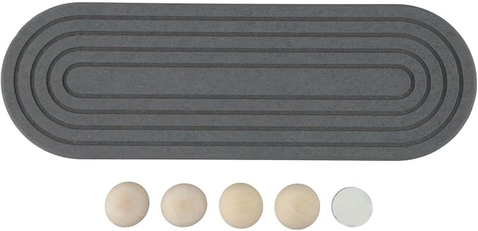 FABULETTA Diatomaceous Earth Soap Dish Tray – 30 x 10 cm Absorbing Drying Mat for Sink & Bathroom Organizer, Natural Diatomite with Wo