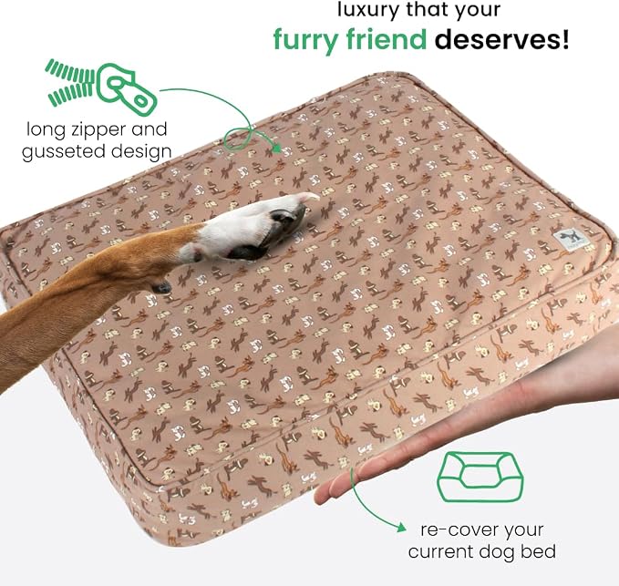 Molly Mutt Washable Dog Bed Cover, Cotton Dog Bed Cover, Daysleeper, Small