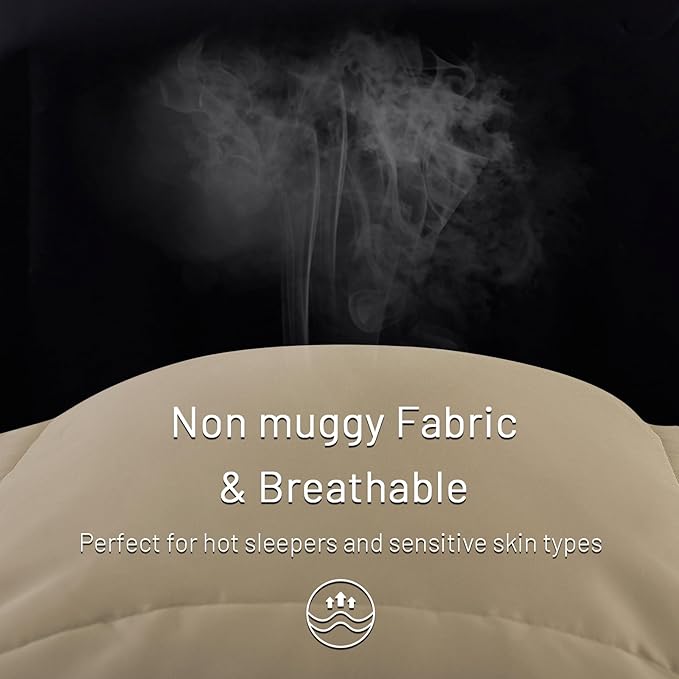 NEXHOME PRO Viscose from Bamboo Comforter Twin Size, Cooling Lightweight Duvet Insert, Organic Natural Summer Bedding Blanket for Hot Sleepers,8 Corner Tabs 90" L x 65" W