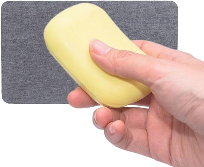 Water Absorbing Stone Tray for Sink - Anti-Slip Quick-Dry Diatomaceous Stone Tray - Water Absorbent Coasters, Soap Holder, Soap Dish for Hand Soaps & Plants & toiletries in The Modern Home