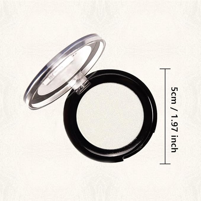 Monochrome Powder Eyeshadow Palette Makeup,Gold Natural Neutral Single Shimmer Eye Shadow for Older Women,Buildable Sparkly Eye Finish,Long Lasting Naturing-Looking