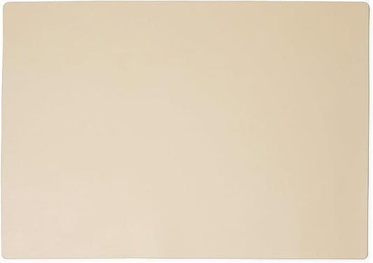 Leatherology Premium Dove Full Grain Leather Desk Pad – Modern Desk Mat for Home Office or Workspace – Water & Scratch Resistant, Slim Portable Design with Microsuede Lining
