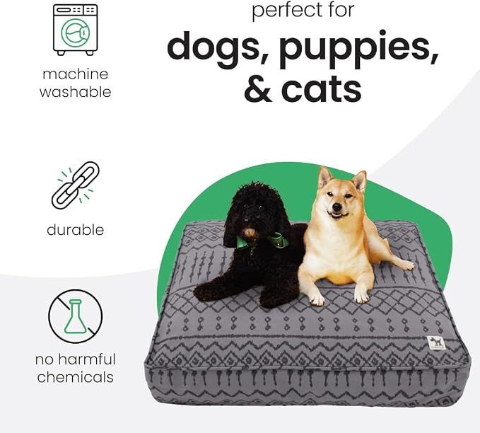 Molly Mutt Wild World Dog Bed Duvet Cover, 100% Cotton Canvas Cover for Dog, Puppy, or Cat Bed, Durable, Washable, and Free of Harmful Chemicals, Huge, 36"x45"x5"