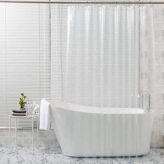 PEVA 4G Clear Shower Curtain Super Durable Plastic 72 Length, Weighted Standard 70 x 72, Bathroom Shower Curtain Liners with 3 Magnet