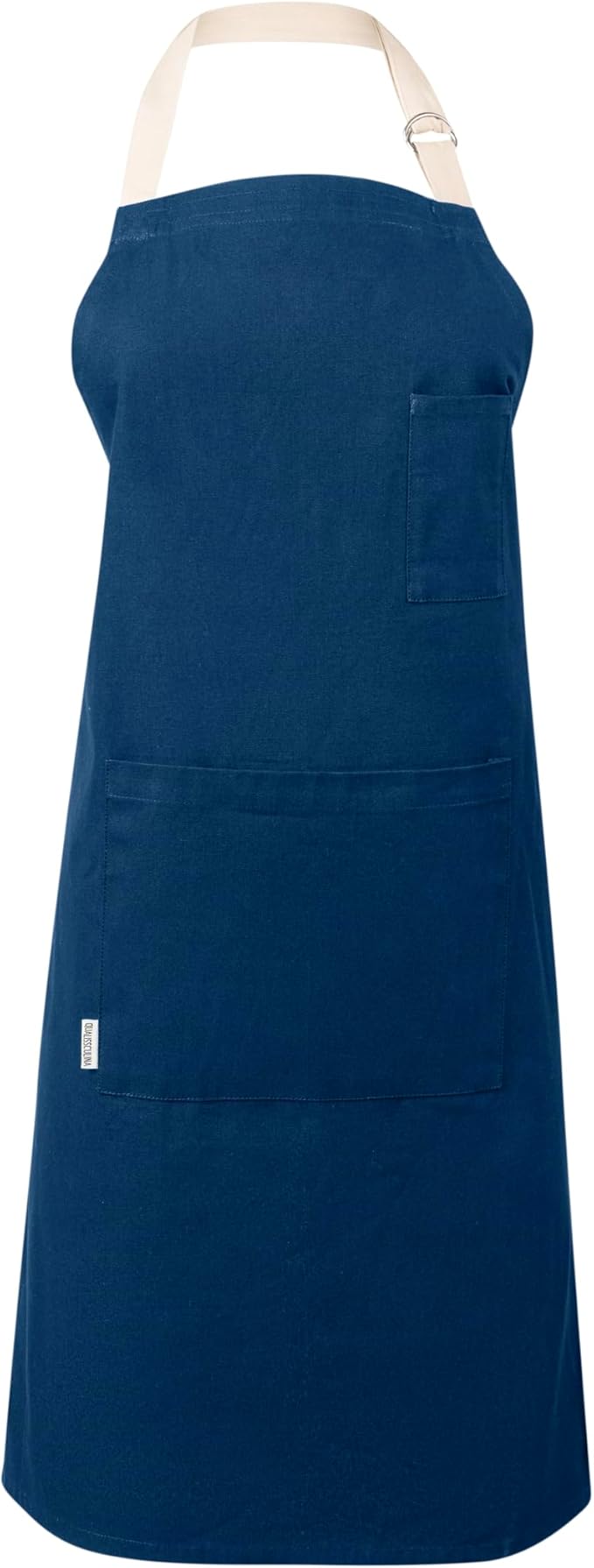Cotton Canvas Apron for Women & Men – Adjustable Neck Strap & Waist Ties with Pockets