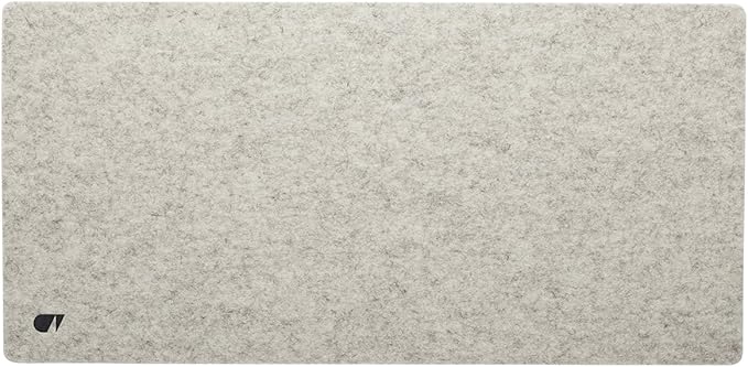 Oakywood Craft 100% Merino Wool Felt & Cork Desk mat – Sustainable, Handmade Wool Felt Desk pad with Cork Base for Comfort and Stability – 100% Merino Wool & Cork – Stone Grey 62x30cm (24.41x11,8 in)