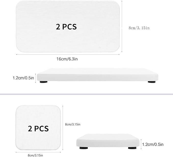 4PCS Stone Drying Dish, Water Absorbing Tray for Sink, Fast Drying Diatomite Sink Tray, Stone Soap Dish Kitchen Counter