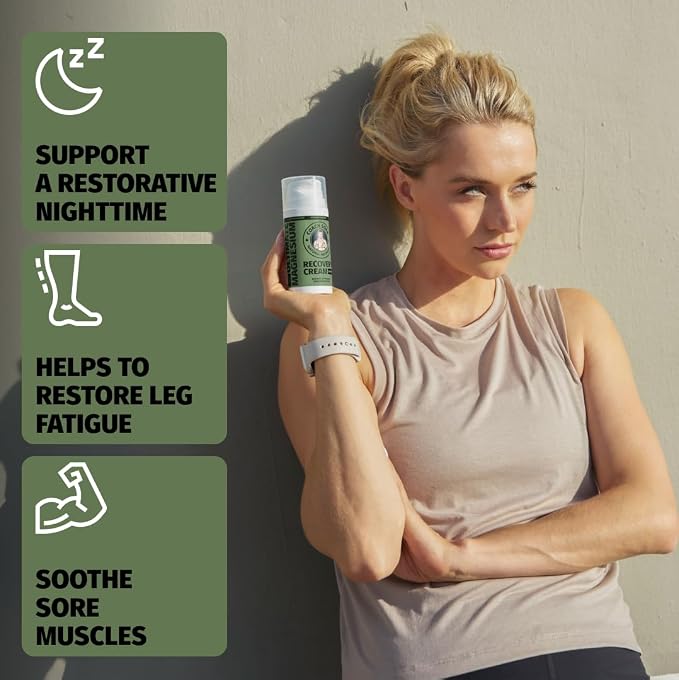 Coach Soak Magnesium Lotion with MSM & Menthol, Eucalyptus 3.4oz | Magnesium Chloride Non-Greasy Alternative to Epsom Salt Lotion and Cream - Apply Before Sleep for Feet, Leg Cramps & Body