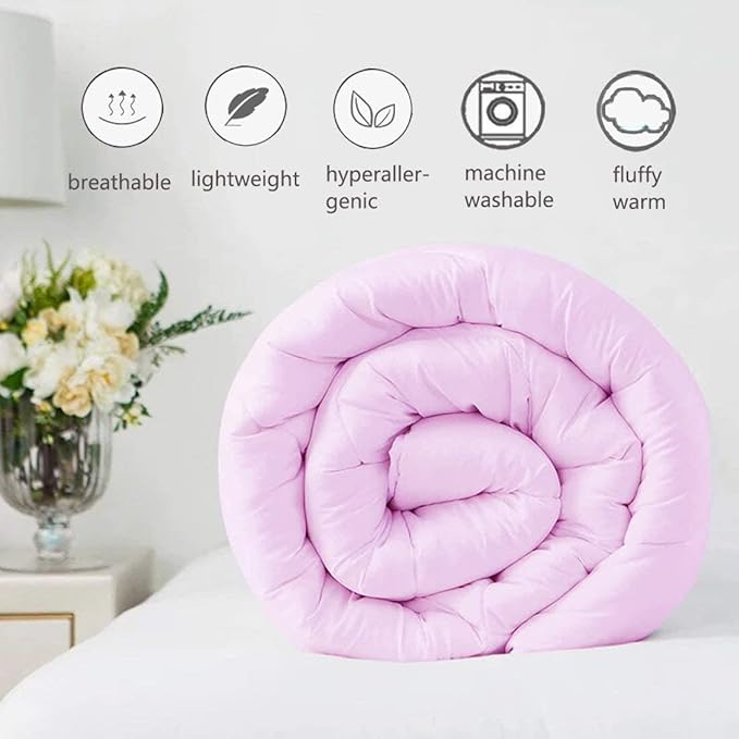 Hypoallergenic 1000-TC Pinch Pleated Down Alternative Comforter Twin XL Size 68 x 92 Inches 1pc Comforter & 2 pcs Pillow Covers, 700 GSM & All Side Corner Tabs 100% Egyptian Cotton