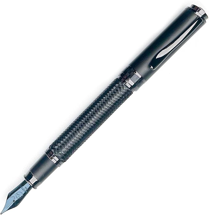 Monteverde Innova Formula M Fountain Pen, Black - Flex Nib, Durable PVD Coating, Refillable, JoWo Stainless Steel Nib, Premium Gift Box