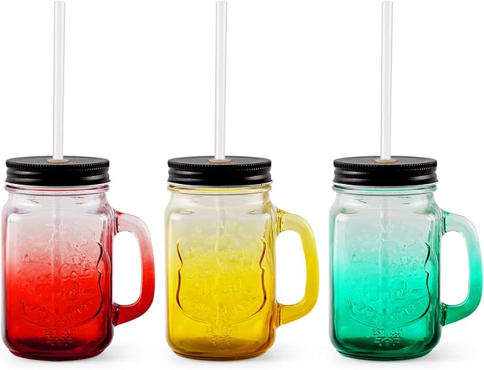 15 Pieces 9 Inch Clear Reusable Plastic Replacement Drinking Straws, Fit for 24 oz 32oz 40oz Mason Jars, Tumblers, BPA Free Unbreakable Drinking Straws with Cleaning Brush