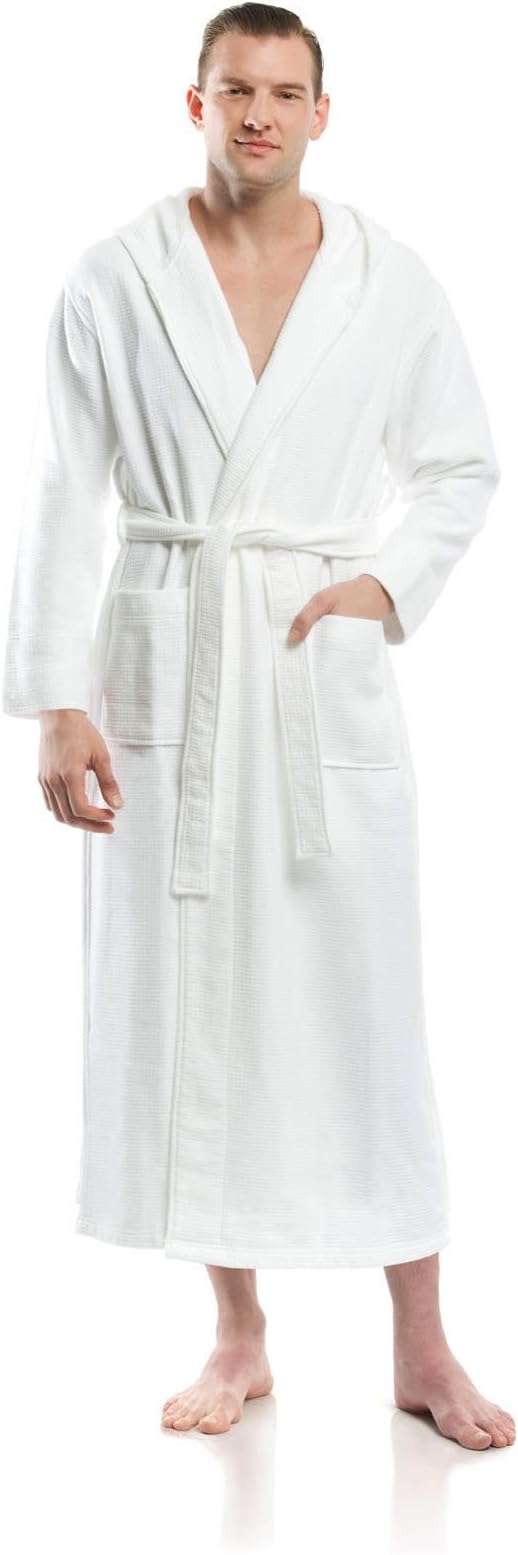 Plush Necessities Hooded Waffle Terry Robe