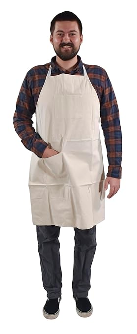 Sax Design Your Own Cotton Apron - 34 x 24 inches - Off White - 1389273