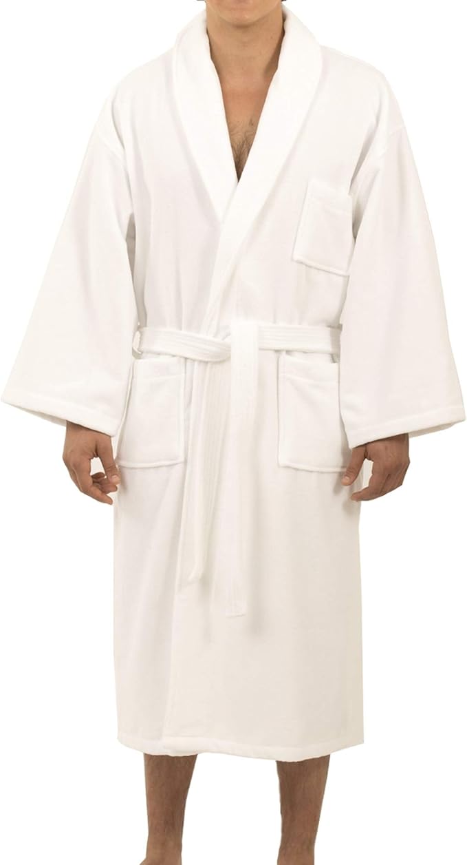 Alpine Swiss Pure Cotton Mens Terry Cloth Bathrobe Super Absorbent Spa Robe