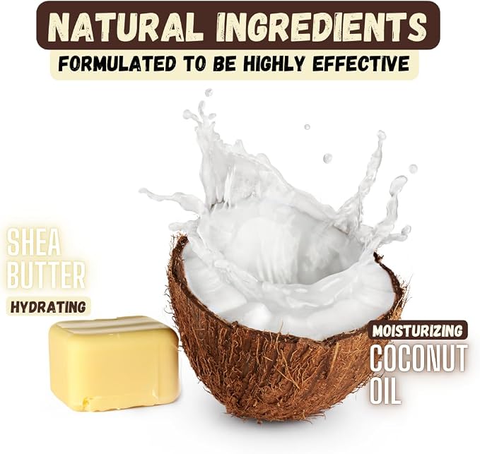 Deshedding Dog Shampoo Bar for Shedding Control, Natural Ingredients with Coconut Oil & Shea Butter | No Plastic Waste, Vegan, 9 Bars