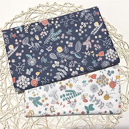 TAOSON 100% Cotton 300 Thread Count Envelope Style V Shaped/Tri/Boomerang Standard Pillow Case Cushion Cover Only Cover No Insert (Navy Gray/Grey Flower Leaves)