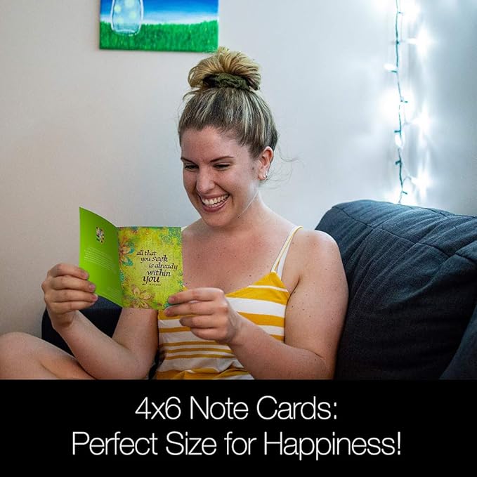 Tree-Free Greetings - All Occasion Cards - Artful Designs - 12 Greeting Cards + White Envelopes - Made in USA - 100% Recycled Paper - 4 x 6 - Within You (FS56157)