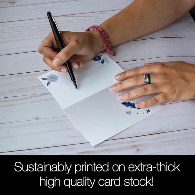 Tree-Free Greetings - All Occasion Cards - Artful Designs - 12 Cards + White Envelopes - Made in USA - 100% Recycled Paper - 4 x 6 - Find Peace (FS54318)