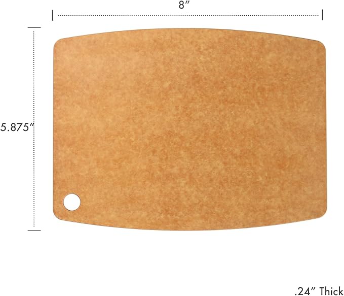 Dexas Natural Fiber Dishwasher Safe Composite Cutting Board, 8" x 5.875"