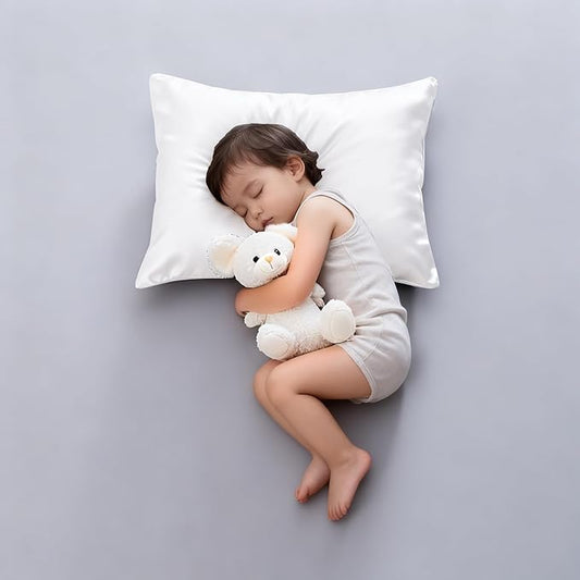 2 Pack Cooling Toddler Pillow Cases,Viscose Derived from Bamboo Small Pillow Protectors Set of 2, 400 Thread Count Soft Silky Breathable Summer Pillow Cover with Zipper Hidden (2PCS, 13‘’x18‘’,White)