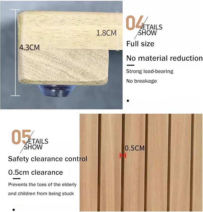 QWEASDF Natural Wooden Bath Mat,Duck Board,Wooden Shower Mat,Waterproof Non Slip Solid,Bathroom Bamboo Bath Mat,Use for Kitchen Bedroom Bathtub Toilet Doormat,Customizable(80x100cm/31x39in)