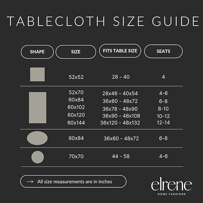 Elrene Home Fashions Alison Eyelet Border Design Wrinkle Resistant Fabric Tablecloth, 60"x102" Rectangle, Forest