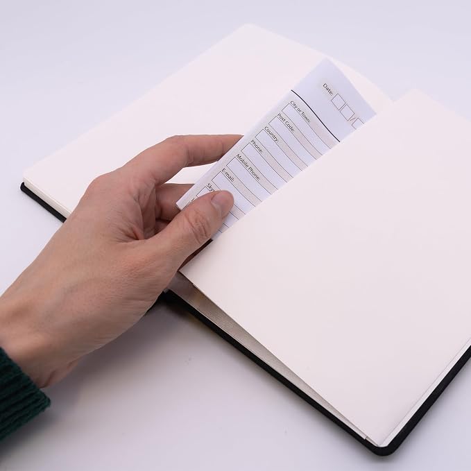 Pukka Pad Soft Cover A5 Notebook – Vegan Leather Journal with 192 Pages, 96 Sheets of 80GSM Ivory Paper, College Ruled without Margins – 5.8 x 8.2in, Black