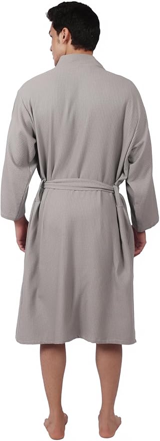 Women's Waffle Bathrobe – 100% Cotton, Lightweight & Absorbent, Spa Robe, Hotel & Lounge Robe
