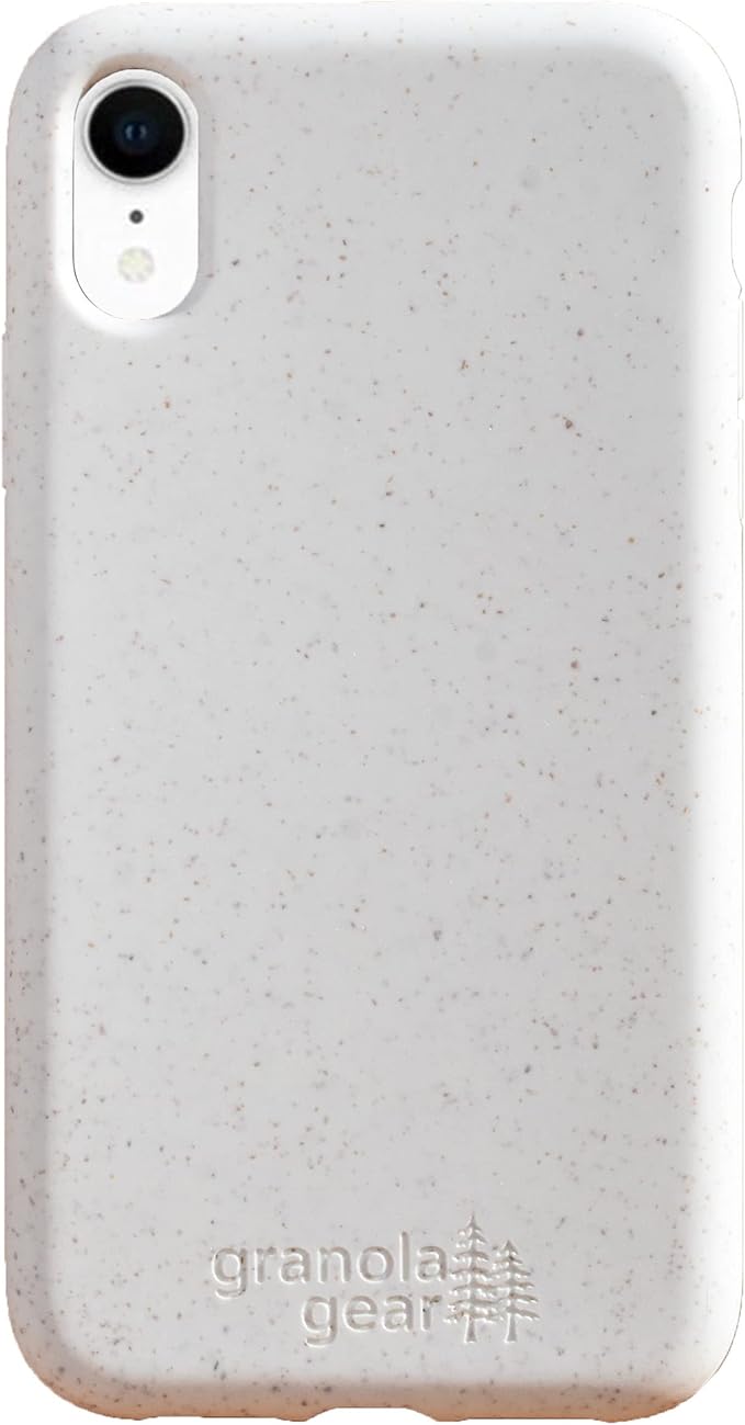 Eco by GranolaGear - Eco-Friendly Phone Case for iPhone XR - Biodegradable, Compostable, Plastic-Free, Made from Plants - Alpine Snow