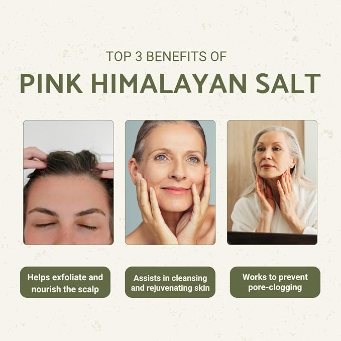 Pink Himalayan Salt (16oz) - Direct from The Himalayan Mountains - Pure Coarse Grain Organic Salt for Body Scrubs, Adding to Baths, and Foot Soaking 4 Packs