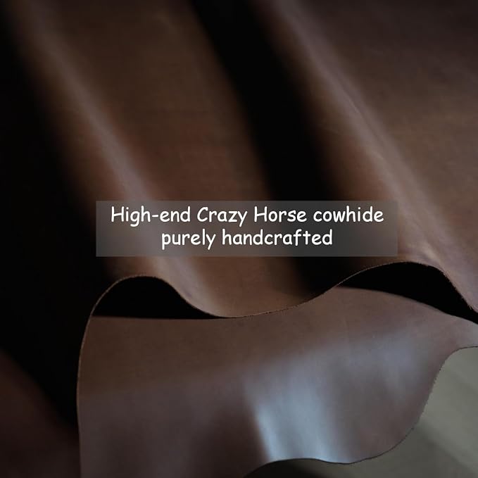 Desk Pad-Premium Full Grain Genuine Leather-Handmade with Cowhide Crazy Horse Leather-31.5x15.8in (Vintage Brown)