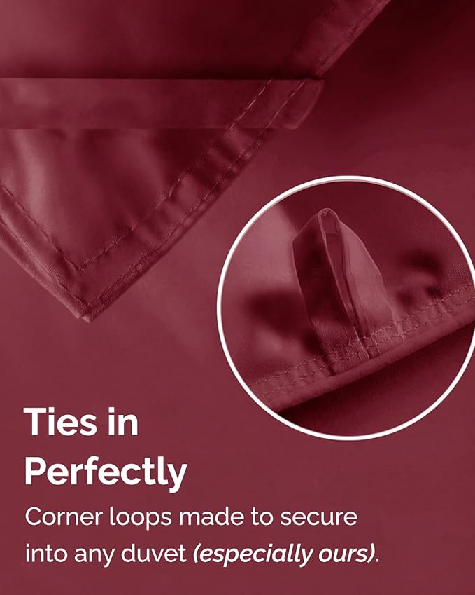 Twin Size, Burgundy Alternative Down Comforter - Warm, Lightweight & Breathable Hotel Quality Bedding Set for Men, Women, Kids & Teens - All Season Oversized Cooling Microfiber Duvet Insert Comforter