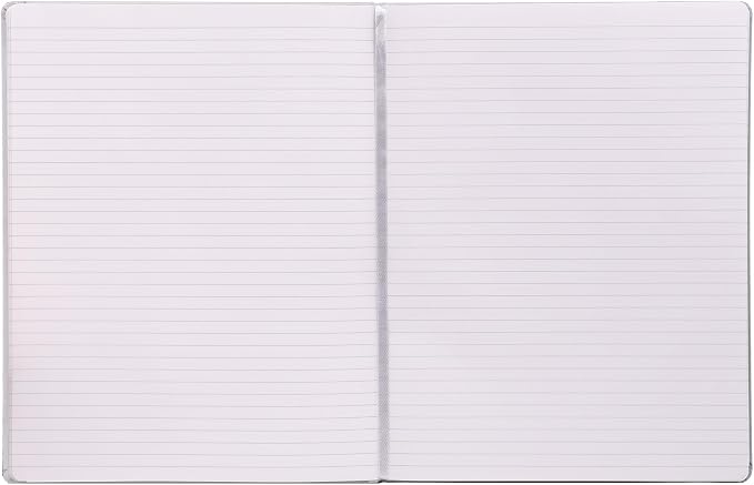 Pukka Pad Soft Cover Letter Size Notebook – Vegan Leather Journal with 192 Pages, 96 Sheets of 80GSM Ivory Paper, College Ruled without Margins – 8.5 x 11in, Oatmeal
