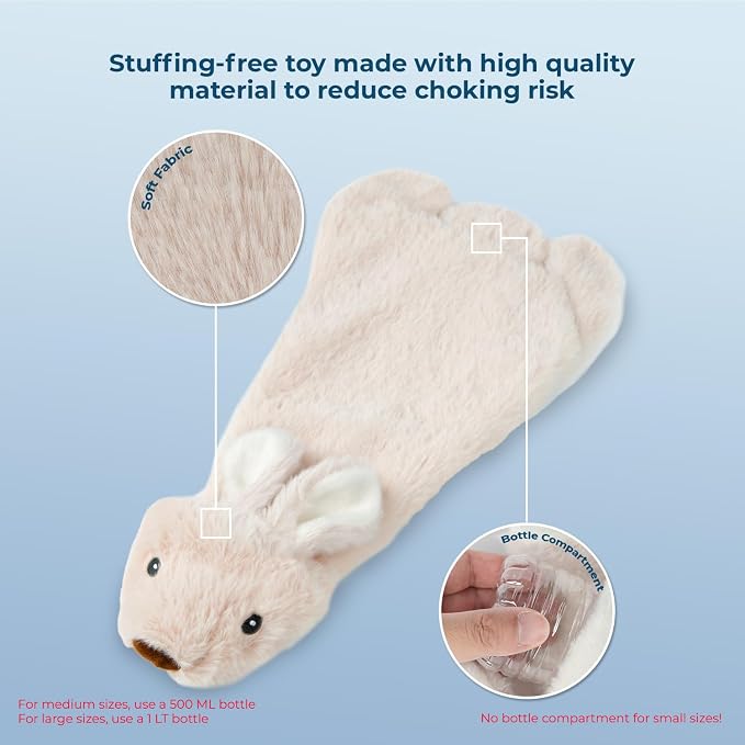 Best Pet Supplies Squeaky Dog Toys with Soft Durable Fabric for Small, Medium and Large Pets Interactive Toy for Indoor Play, Supports Active Biting and Play - Hare, Pig, Medium