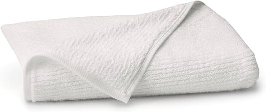 BOLL & BRANCH Turkish Ribbed Bath Towel - White - 100% Organic Turkish Cotton - Soft Absorbent Quick Dry Luxury Spa Bath Towel with Ribbed Texture - Durable Sustainable Comfort