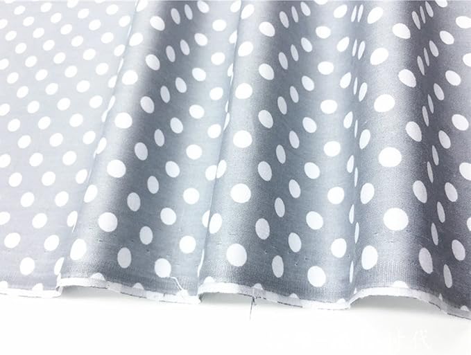 TAOSON 100% Cotton 300 Thread Count Body Pillow Cover Pillowcase Pillow Protector Cushion Cover with Zippers Only Cover No Insert (Drak Gray/Grey & White Dot,21"x54")